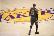 LeBron James #23 of the LA Lakers